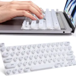 Silicone Keyboard Protector, Keyboard Cover for Macbook Air 13/13.6/15 & Macbook Pro 13/14/15, Ultra-Thin, Long Nails Special Keyboard Film, Macbook Accessories