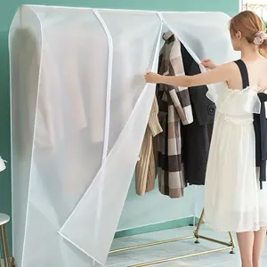 1 large-sized, clean wardrobe dust cover, a hanging hanger cover with a zipper, waterproof hanger cover and clothing protection cover, Dustproof Design, Dustproof Cover