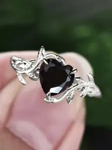 1 PC Glamorous Cubic Zirconia Ring For Women Wedding Engagement Valentine's Day Party Gift Solitaire Ring