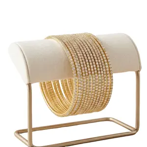 American Diamond AD Bangles Set 12 Pcs | Indian Bridal Gold Bangles