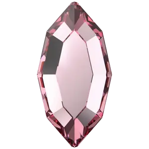 Flat Back Bling Rhinestones, Glue-On Navette Crystals for Embellishments, Light Rose Pink 2200, Bling Rhinestone, Glue-On Type