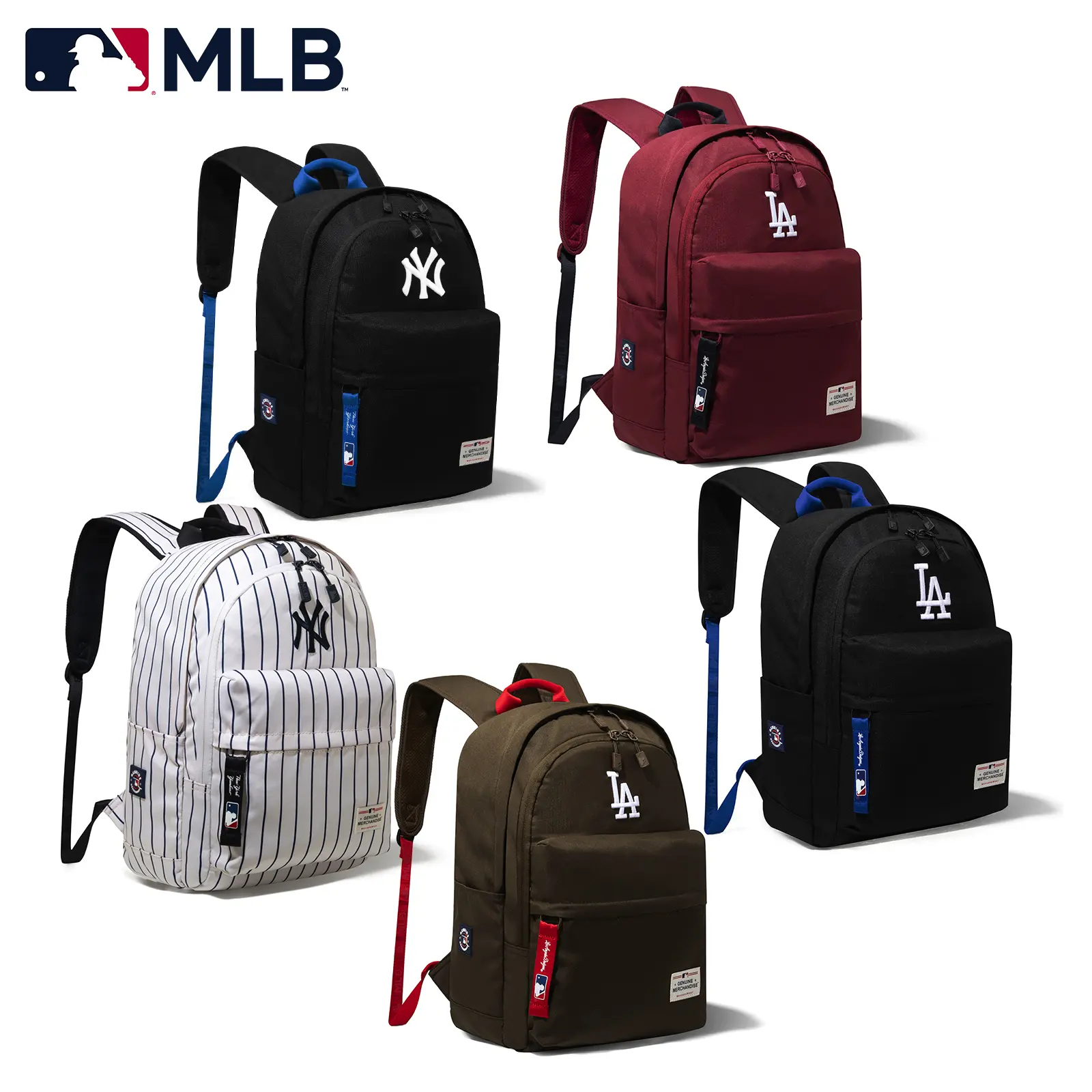 MLB Large-Capacity Waterproof Carry-On Backpack - Lightweight Laptop Backpack with Laptop Sleeve, Waterproof Computer Bag, Multiple Packing Cubes, Ideal for Travel, School, Daily Use, 55-355