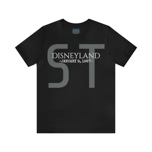Unisex Jersey Short Sleeve Tee Disneyland Resort Star tours opening day 1987