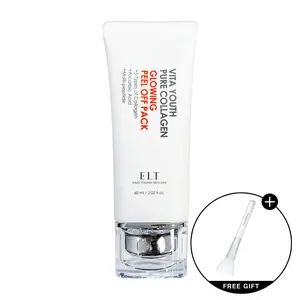 ELT Pure Collagen Glowing Peel Off Pack 2.02 fl oz. (60ml) – Firming and Brightening Collagen Face Mask Radiance Skin Repair