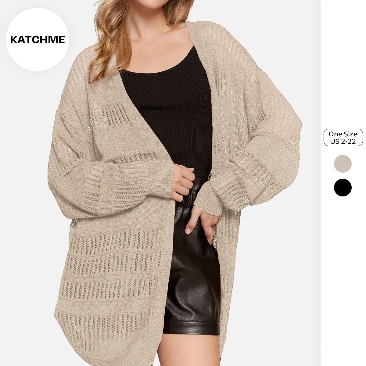 long patchwork crochet cardigan - TikTok Shop