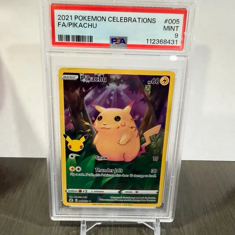 2021 Pokémon SWSH Celebrations Pikachu Halo #005 PSA 9
