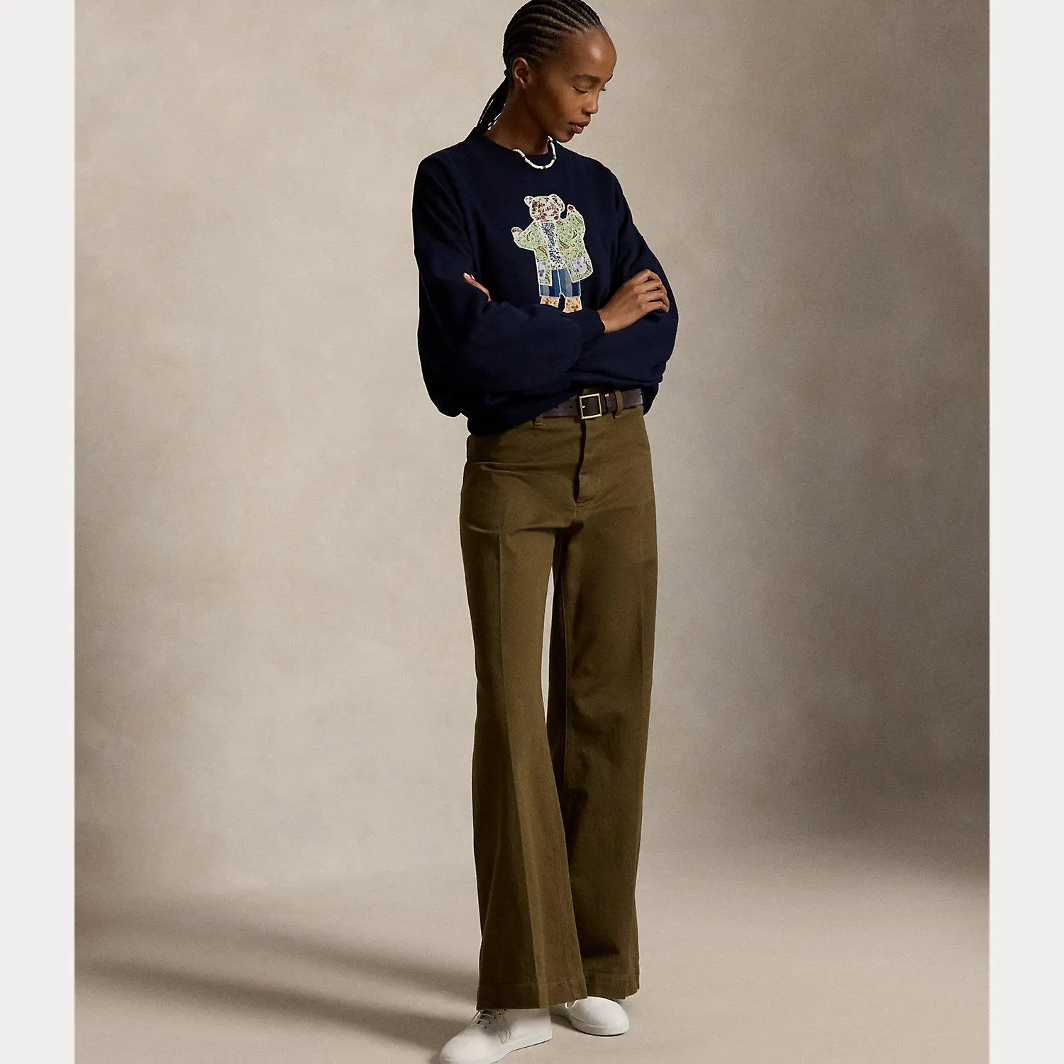 Polo Ralph Lauren - Patchwork Polo Bear Fleece Crewneck