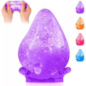 Dream Squishy Drop Stress Ball,Water Drop Fidget Stress Ball, Malt Sugar Balls Sensory for Relief Anxiety,Suitable As Birthday Gifts,, Or Rewards (Purple)