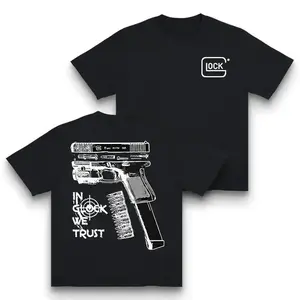 Fashion Designer TShirts Graphic Tees with Glock Gun Culture Firearm Enthusiast- Short Sleeve Unisex Shirt for Men & Women Casual All Seasons Crewneck Machine Washable Fitted Tee Menswear Top Stylish Streetwear Novelty Graphic T Shirt funny tshirt