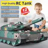 TongLi 1/24 Scale Rechargeable Remote Control Tank Toy - 360-Degree Rotatable Turret, Realistic Sound & Light Effects, Birthday Gift for Boys Aged 8-12 (Toys & Hobbies Electric Remote Control Tank)