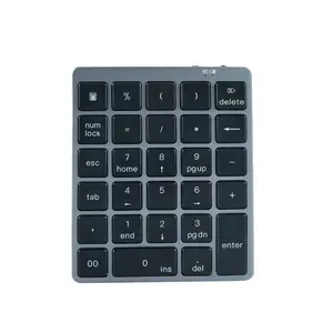 Numeric Keypad 28 Keys Mini Portable Bluetooth Keyboard Financial Accounting Digital Password Input Device Small Keyboard
