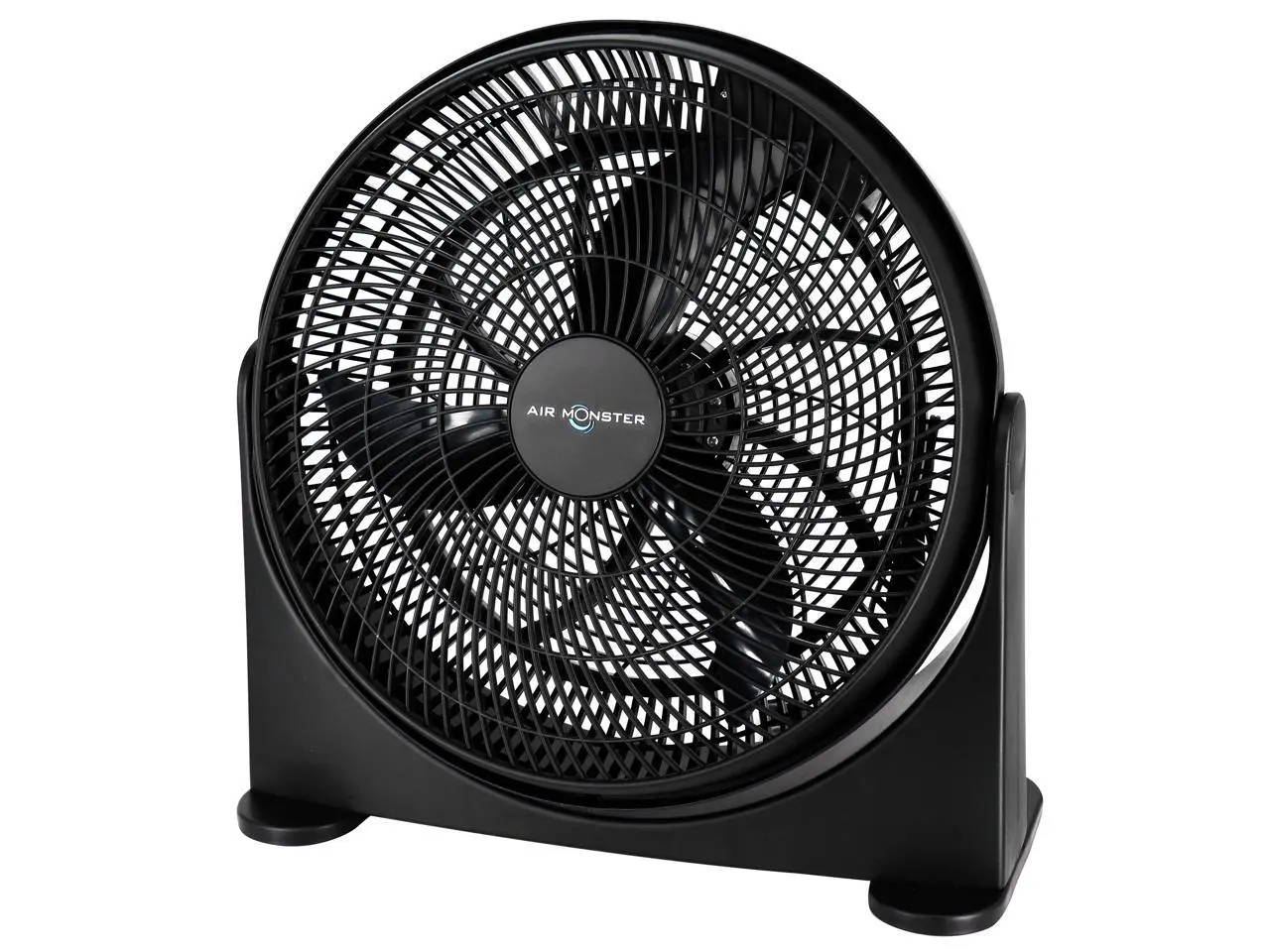 Air Monster 16 Inch Air Circulator 3 Speed Adjustable Angle Floor Fan in Black Air Monster 16 Inch Air Circulator 3 Speed Adjustable Angle Floor Fan in Black