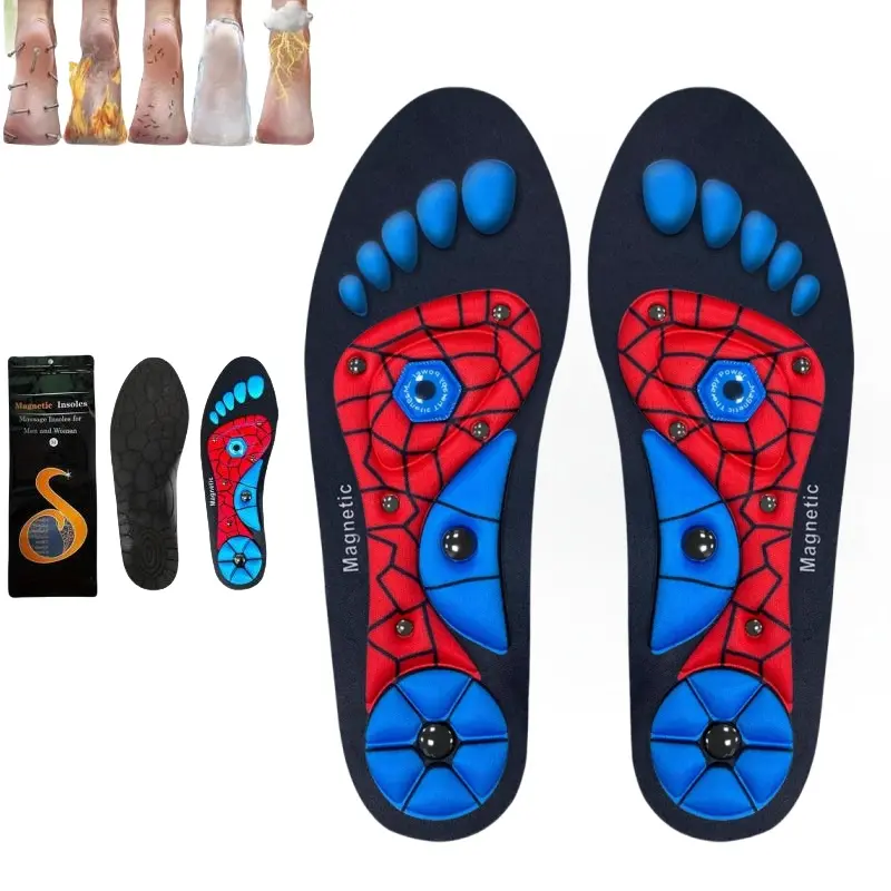 Magnetic Acupressure Insoles for Women and Men, Orthopedic Insoles to Relieve Foot Pain and Tired Feet, Acupoint Insole Pads for Painful Feet