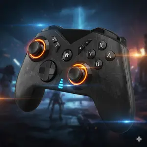 Wireless Bluetooth Game Controller Dual Mode, Ergonomic Grip with Adjustable Vibration, High Precision Joystick Turbo & Macro, Compatible with Switch PC Android Steam TV Cloud Gaming, Esports Performance Experience