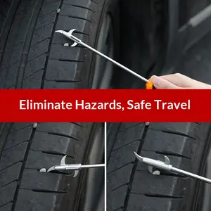 Tire Stone Removal Tool — Hook for Removing Stones from Tires, Vehicle Use, Stone Remover Clamp/Grabber