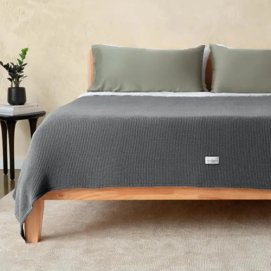 Ettitude Blissful CleanBamboo® Waffle Throw Blanket