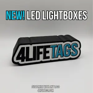 Custom LED Light Box – Personalized 3D Printed Desk Decor