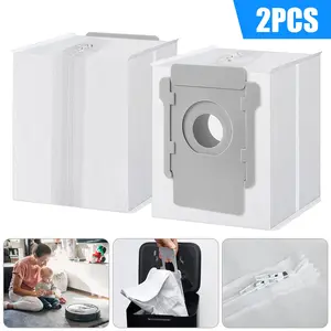2X Reusable Zippered Dust Bag for iRobot Roomba i3 i4 i6 i7 i8 s9 i and s Series