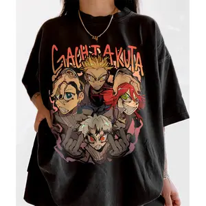 Gachiakuta Shirt Rudo Anime Tee Unisex Cotton Top Casual Streetwear Breathable Soft Summer Women's Wear