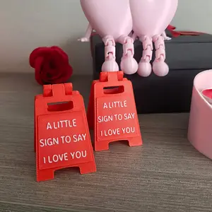 2 PCS -A Little Sign To Say I Love You, Mini Sign Plaque For Holiday Day,I Love You Gifts For Her & Him, Special for Women Men  Cute Birthday, Wedding Gift for Girlfriend, Wife, Fiancee