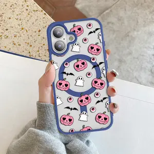 Halloween pumpkin Magnetic TPU for iPhone Case: Drop-proof design for added protection |for iPhone 16/15/14/13/12/11