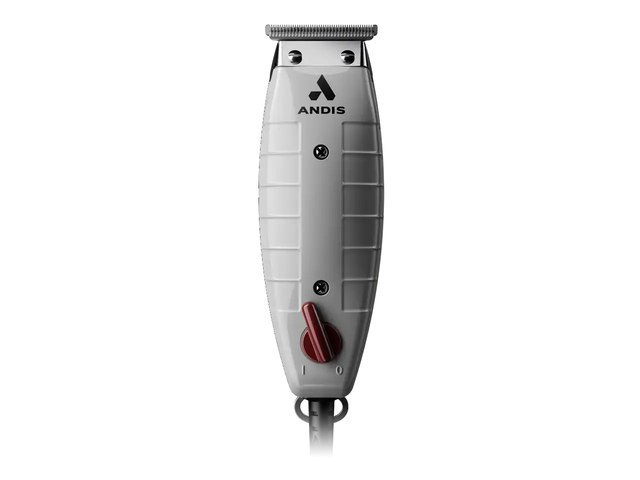 Andis 04780 Professional T-Outliner Beard & Hair Trimmer for Men with Carbon Steel T-Blade, Bump Free Technology – Corded Electric Beard Trimmer, GTO, Grey