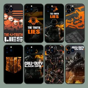 Game Call of D-Duty Black Ops 6 Phone Case For iPhone 8 11 12 13 14 15 Mini X XR XS PRO MAX Plus Cover