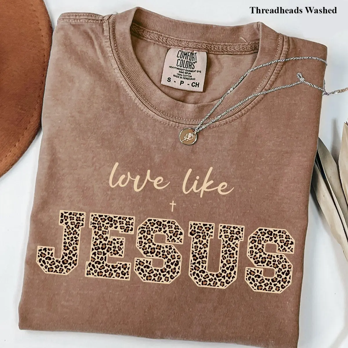 Comfort Colors Leopard Christian Jesus Shirt Cheetah Print Bible Verse Tshirt Top Womenswear Gift for Her
