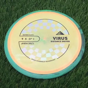 Axiom PLC Neutron Virus - 168.0g - Green Rim On Orange