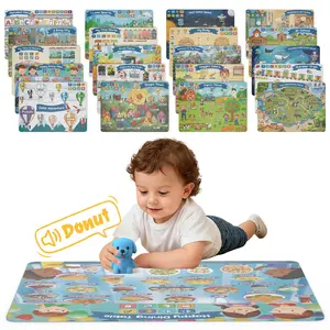 Interactive Talking Dog Learning Machine with 20 Educational Posters - Screen-Free Early Learning Toy for Toddlers 2-6, Audio Flash Cards for Letters, Numbers, Animals & More