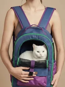 Modern Pet Carrier Backpack, Waterproof Cat Backpack with Breathable Mesh, Commuting & Weekend Trips