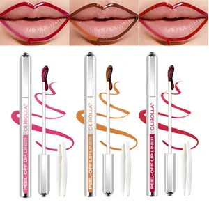 3-Piece Peel-Off Lip Liner & Stain Set, Waterproof Nude Matte Lip Tint, Long-Lasting Peel-Off Lip Color, Effortless Precision & Full Coverage, 24-Hour Color Hold