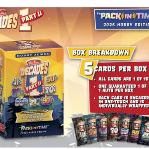 Wildcard Decades 2 “Pack in Time” box with 5 packs