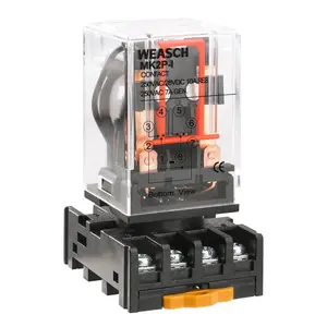 Power Relay MK2P-I, AC 110V Coil, DPDT, 8 Pin, with Plug-in Terminal Socket Base PYF83A (1)