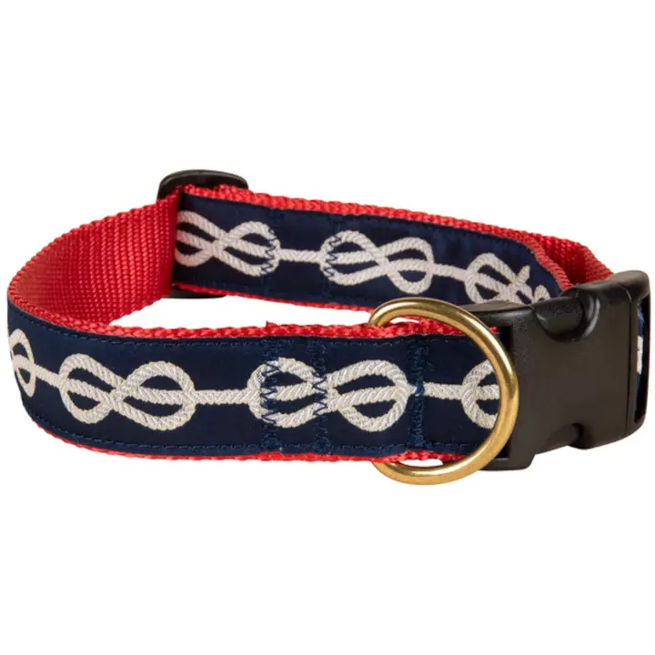 1.25” Ribbon Dog Collar – Classic Knot