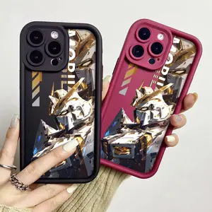 Animated Mecha Warrior Phone Case for iPhone 17/16/15/14/13/12/11 Xs Pro Max Plus AIR,Robot style Pattern Cases for Samsung S26/S25/S23/S24/S22/S21/NOTE20/A54/A53/A52/A36/A35/A34/A33/A17/PLUS/ULTRA/FE Soft Shockproof Protective Shell GUNDAM fan gift