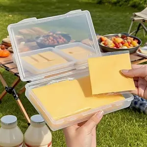 1pc Kitchen Cheese Storage Box, Refrigerator Flip Cover Butter Block Container, Fresh-Keeping Bacon Organizer, Multi-Purpose Food Keeper