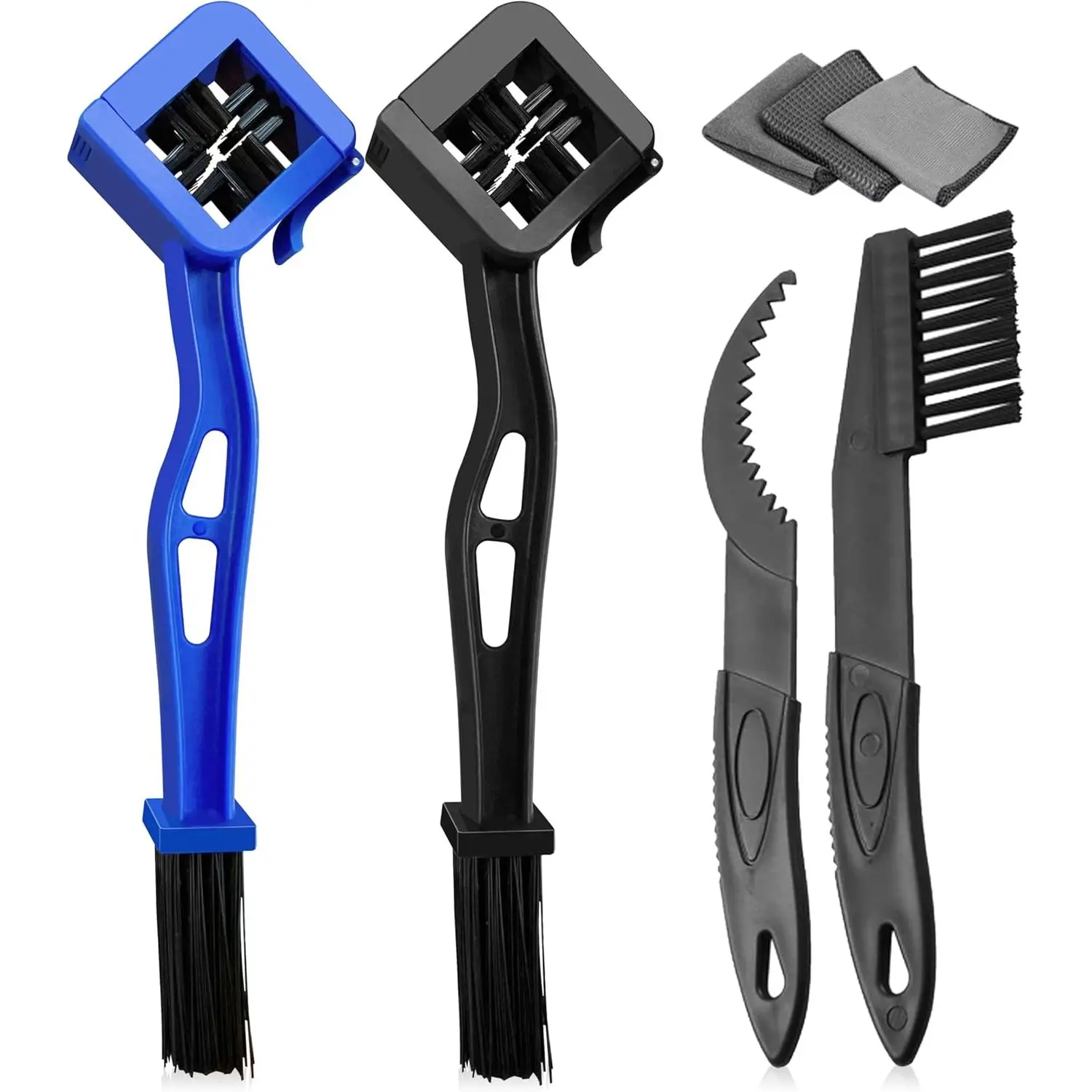 Bicycle Cleaning Brush, 7PCS Bicycle Chain Cleaning Tool Set,Bike Chain Crankset Brush,Bike Cleaner Brush Tools Bike Chain Cleaner Brush Suitable for All Bike
