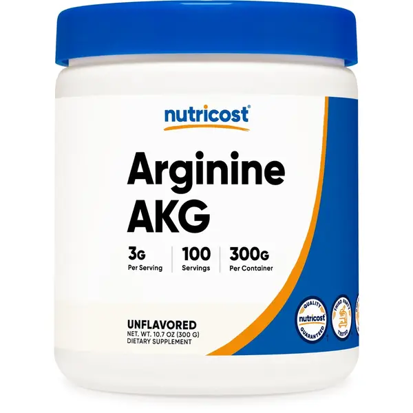 Nutricost Arginine AKG Powder 300 Grams (AAKG) - 3G Per Serving & 100 Servings