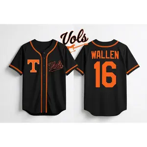 Wallen#16 Baseball Jersey, Country Music 3D Print Unisex Size All-over Print Fan Apparel