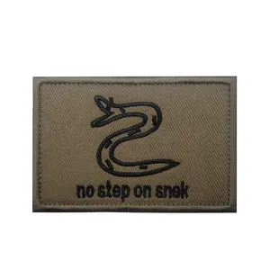 No Step on Snek morale Patch - Durable Embroidered Tactical Morale Patch for Collectors and Enthusiasts