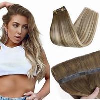 #6/60/6 Chestnut Brown Ombre Brown With Blonde