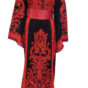 Abayah Black and Red Decorated Item as shown in the Picture