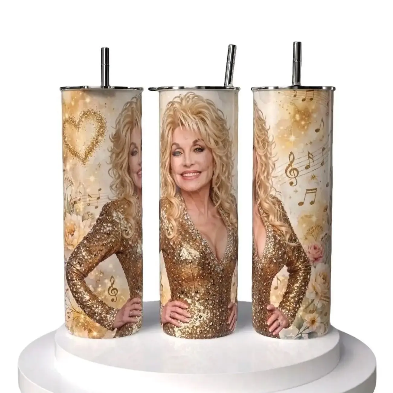 Dolly Parton Tumbler 20oz 30oz 40oz Tumbler, Country Music Lover Gift, Stainless Steel Cup