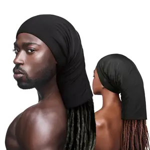 2 Pcs Silk Sleep Bonnet, Long Hair Dreads Head Wrap Shower Night Sleep Cap Hair Accessories Sleep Cap for Men and Women