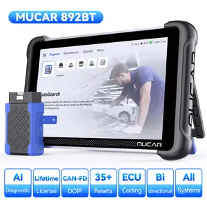 MUCAR AI-Assisted  Automotive OBD2 Scanner Tool Free Lifetime Upgrade, 892BT Full System OBD2 Scanner, Bi-Directional OBD2 Scanner Diagnostic Tool,ECU Coding, 35 Services, FCA Autoauth, CANFD and DoIP