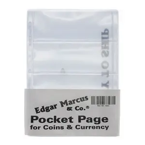 4 Pocket Binder Pages for Modern U.S. Currency, 10 Pages