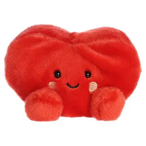 Palm Pals Adorable Amore Heart Red Soft Plush Collectable Stuffed Animal