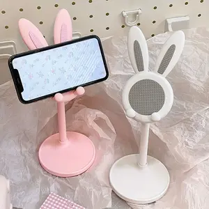 1pc Cartoon bunny desktop phone stand, tablet stand, adjustable and extendable, Phone Accessory