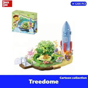 [BrickLORE](SHIP FREE)Treedome Cartoon collection 1200 Pieces With GIFT Box
